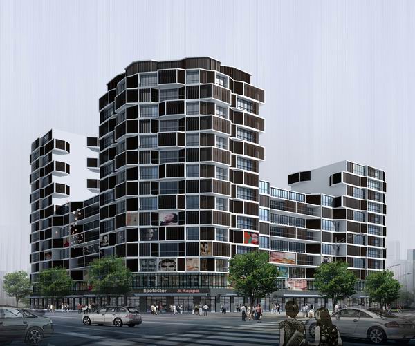 北京德勝門外華龍大廈建筑方案設計